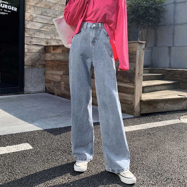 women's jeans waist straight loose solid color street casual wide-leg pants spring and e74 autumn fashion trousers 61ds, Blue
women's jeans waist straight loose solid color street casual wide-leg pants spring and e74 autumn fashion trousers 61ds, Blue
