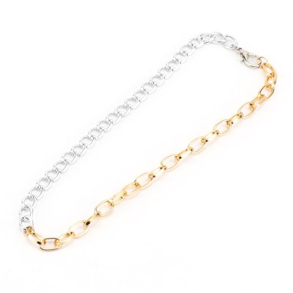 selling est punk rock metal chain mixed color aluminum chocker necklace for women fashion jewelry chains, Silver
selling est punk rock metal chain mixed color aluminum chocker necklace for women fashion jewelry chains, Silver
