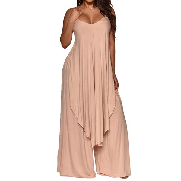 women loose pants set solid color sling o-neck sleevesless long & high waist wide leg pants 2 piece set 210521, White
women loose pants set solid color sling o-neck sleevesless long & high waist wide leg pants 2 piece set 210521, White