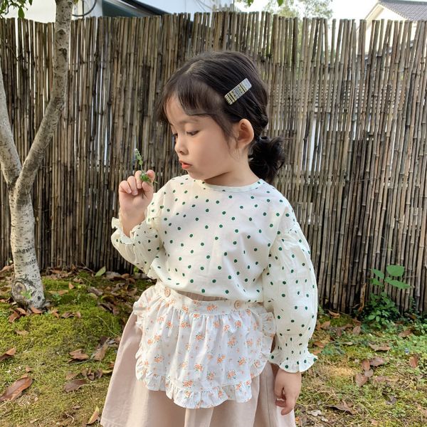 spring girls puff sleeve dot doll shirts kids pure cotton cute long clothes 210508, White;black
spring girls puff sleeve dot doll shirts kids pure cotton cute long clothes 210508, White;black