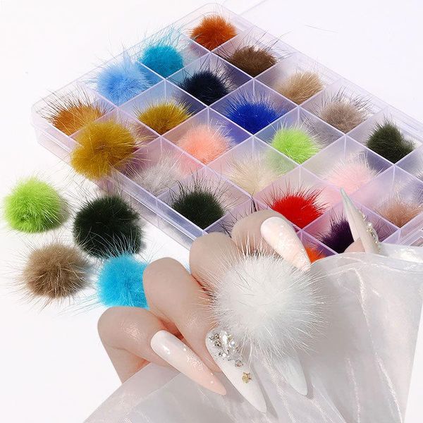 nail art decorations beginning-beauty10/24grid removable fur ball 2021 fashion multi-color 3d nails accessories for diy manicure, Silver;gold
nail art decorations beginning-beauty10/24grid removable fur ball 2021 fashion multi-color 3d nails accessories for diy manicure, Silver;gold