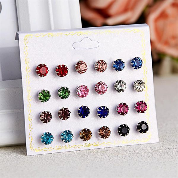 stud 12 pairs/set crystal simulated pearl earrings set women jewelry accessories piercing ball earring kit present, Golden;silver
stud 12 pairs/set crystal simulated pearl earrings set women jewelry accessories piercing ball earring kit present, Golden;silver