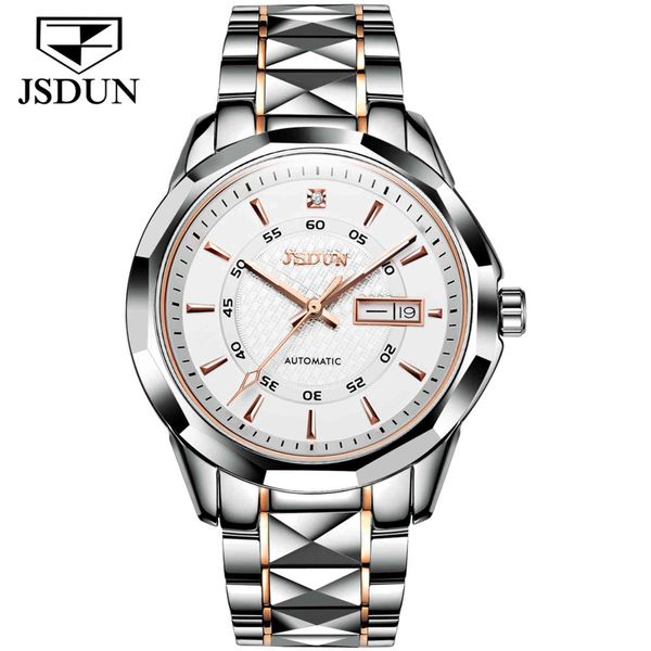 jsdun brand luxury all-steel automatic mechanical watch classic high-quality sports waterproof men's watch8014, Slivery;brown
jsdun brand luxury all-steel automatic mechanical watch classic high-quality sports waterproof men's watch8014, Slivery;brown