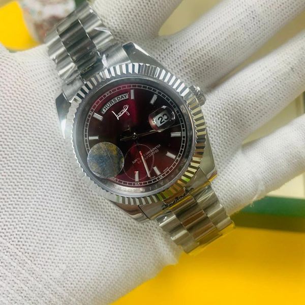 casual silver watch 40mm size men's luxury date automatic winding mechanical sliding surface smooth seconds wristwatches, Slivery;brown
casual silver watch 40mm size men's luxury date automatic winding mechanical sliding surface smooth seconds wristwatches, Slivery;brown