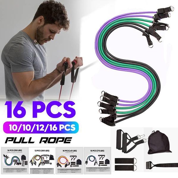 16pcs resistance bands set expander yoga exercise fitness rubber tubes band stretch training home gyms workout elastic pull rope
16pcs resistance bands set expander yoga exercise fitness rubber tubes band stretch training home gyms workout elastic pull rope