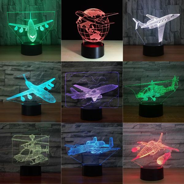 night lights remote control touch switch air plane 3d light led table lamp acrylic 7 colors changing mood usb kid gift
night lights remote control touch switch air plane 3d light led table lamp acrylic 7 colors changing mood usb kid gift