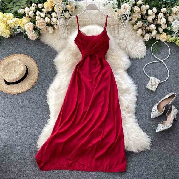 fashion women mesh bandage patchwork spaghetti strap dress elegant ladies summer medium long slim party es 210525, Black;gray
fashion women mesh bandage patchwork spaghetti strap dress elegant ladies summer medium long slim party es 210525, Black;gray