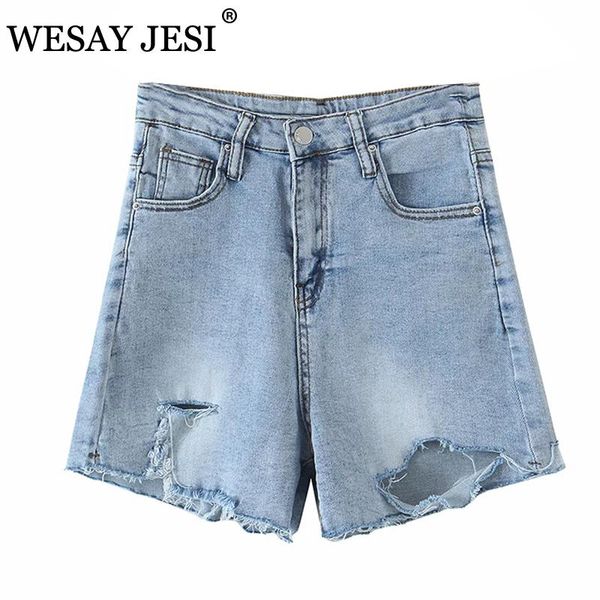 women's shorts wesay jesi fashion 2021 summer denim high waist hole slim fit casual jeans pockets straight streetwear, White;black
women's shorts wesay jesi fashion 2021 summer denim high waist hole slim fit casual jeans pockets straight streetwear, White;black