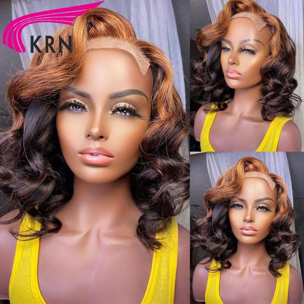 lace wigs ombre highlight short bob wavy 13x1 front human hair 180% brazilian remy colored wig, Black;brown
lace wigs ombre highlight short bob wavy 13x1 front human hair 180% brazilian remy colored wig, Black;brown