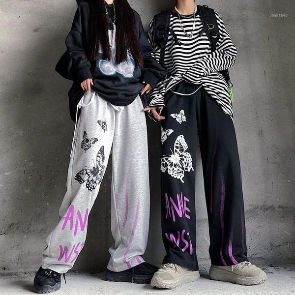 women's pants & capris women vintage streetwear fashion 2021 harajuku print korean style wide leg goth mall emo, Black;white
women's pants & capris women vintage streetwear fashion 2021 harajuku print korean style wide leg goth mall emo, Black;white