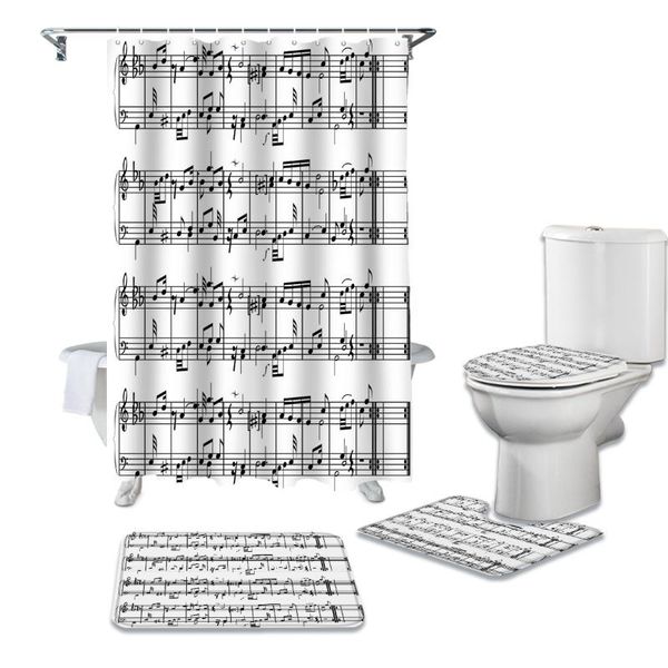shower curtains tab music note black white curtain sets non-slip rugs toilet lid cover and bath mat waterproof bathroom
shower curtains tab music note black white curtain sets non-slip rugs toilet lid cover and bath mat waterproof bathroom