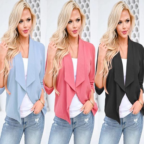 women's suits & blazers womens office lady coat spring/autumn solid chiffon blazer women ladies, White;black
women's suits & blazers womens office lady coat spring/autumn solid chiffon blazer women ladies, White;black