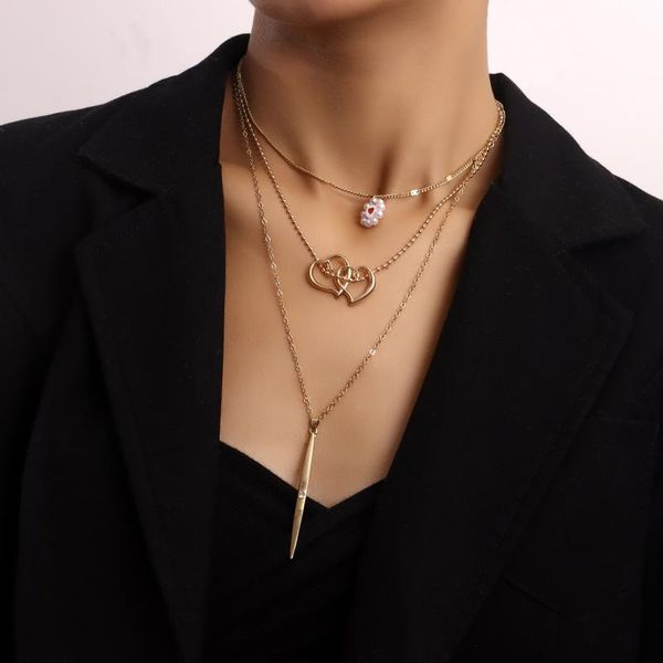 chokers imitation pearls heart pendant necklace for women layered necklaces gold color clavicle chain 2021 fashion jewelry, Golden;silver
chokers imitation pearls heart pendant necklace for women layered necklaces gold color clavicle chain 2021 fashion jewelry, Golden;silver