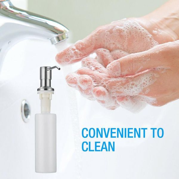 liquid soap dispenser 300ml kitchen sink stainless steel bathroom manually press accessories
liquid soap dispenser 300ml kitchen sink stainless steel bathroom manually press accessories