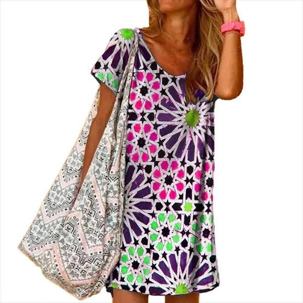 sales plaid print loose women dresses summer round neck short sleeve for party, Black;gray
sales plaid print loose women dresses summer round neck short sleeve for party, Black;gray