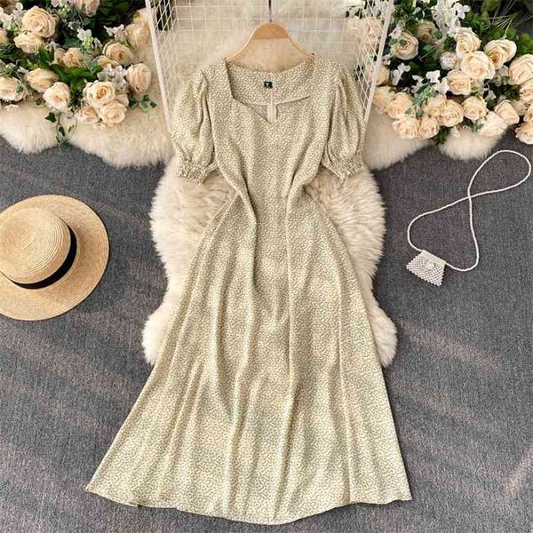 french vestidos women's summer dress temperament v-neck puff sleeve waist slimming platycodon midi gk230 210507, Black;gray
french vestidos women's summer dress temperament v-neck puff sleeve waist slimming platycodon midi gk230 210507, Black;gray