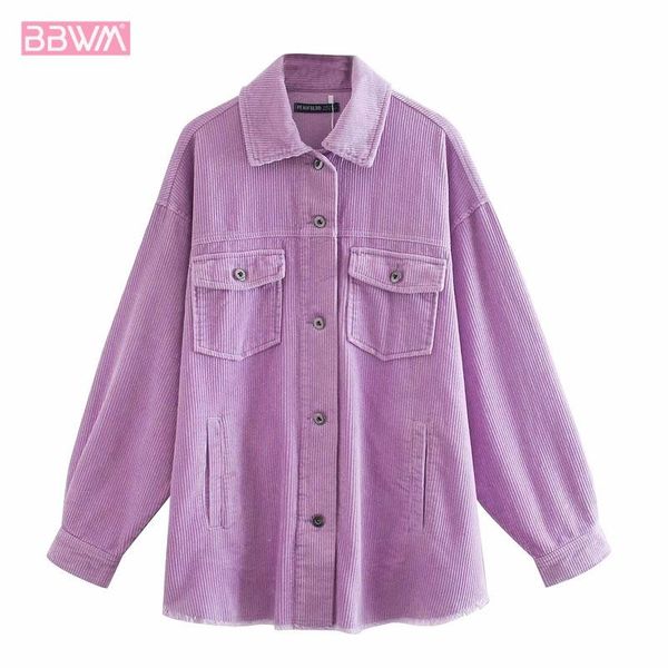 women's jackets vintage fashion loose collar long sleeves lazy wind corduroy jacket coat with pockets trim chic female, Black;brown
women's jackets vintage fashion loose collar long sleeves lazy wind corduroy jacket coat with pockets trim chic female, Black;brown