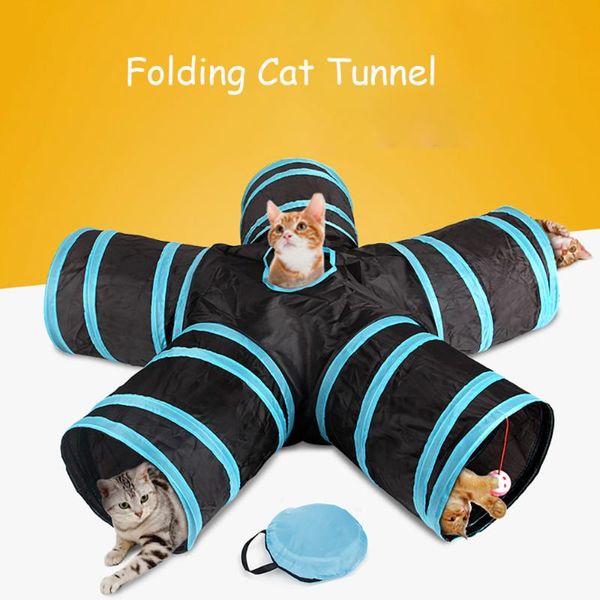 foldable pet cat tunnel training toys with ball for kitten funny cats toy play in house tubes 4/5 holes supplies
foldable pet cat tunnel training toys with ball for kitten funny cats toy play in house tubes 4/5 holes supplies