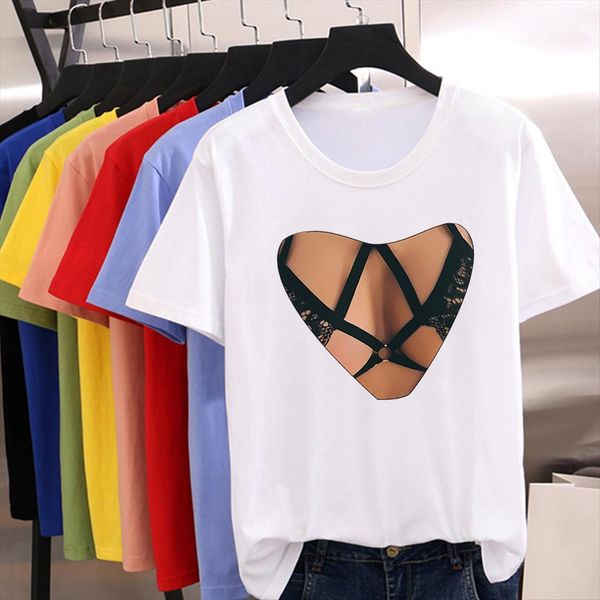gorgeous gym summer vintage women kawaii different spoof personality chest print loose, White
gorgeous gym summer vintage women kawaii different spoof personality chest print loose, White