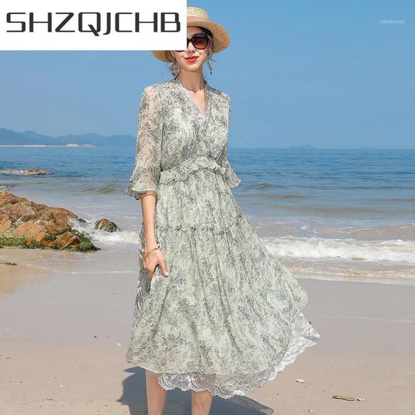 casual dresses shzq 100% silk summer dress 2021 elegant floral for women midi beach korean fashion vestidos lw5022, Black;gray
casual dresses shzq 100% silk summer dress 2021 elegant floral for women midi beach korean fashion vestidos lw5022, Black;gray