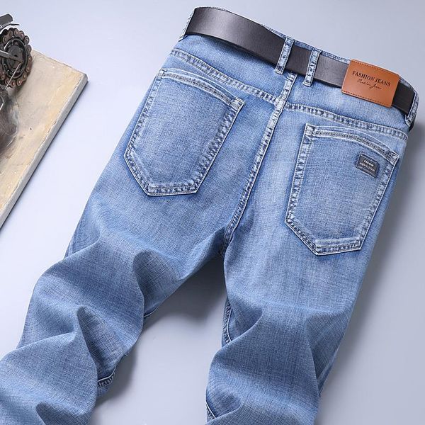 men's jeans 2021 spring and summer men's gray blue thin classic style slim-fit stretch denim pants male brand clothes
men's jeans 2021 spring and summer men's gray blue thin classic style slim-fit stretch denim pants male brand clothes