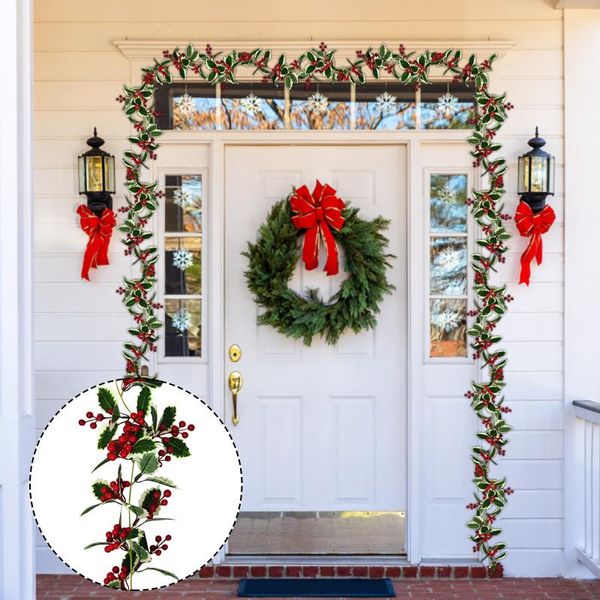 decorative flowers & wreaths 6/8feet red berry christmas garland flexible artificial for winter year holiday wedding party decor
decorative flowers & wreaths 6/8feet red berry christmas garland flexible artificial for winter year holiday wedding party decor