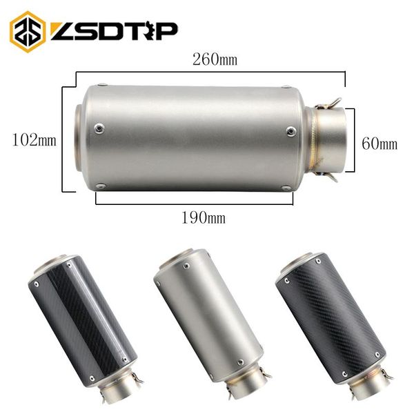 motorcycle exhaust system zsdtrp 60mm universal gp escape motorcross scooter sc pipe muffler for fz6 ninja cbr650f cb400
motorcycle exhaust system zsdtrp 60mm universal gp escape motorcross scooter sc pipe muffler for fz6 ninja cbr650f cb400