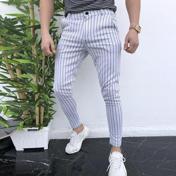 men's pants autumn casual pocket mens trousers fashion striped print slim spring business pencil for men harajuku streetwear, Black
men's pants autumn casual pocket mens trousers fashion striped print slim spring business pencil for men harajuku streetwear, Black