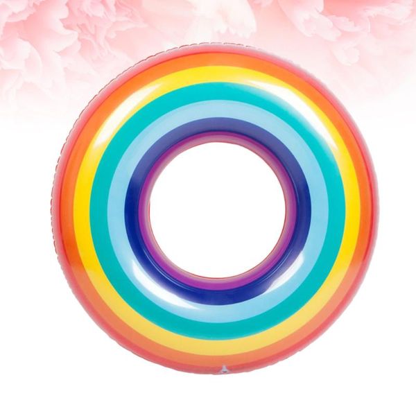 thicken rainbow pattern inflatable swimming ring safety aid float seat for adults (160g) life vest & buoy
thicken rainbow pattern inflatable swimming ring safety aid float seat for adults (160g) life vest & buoy