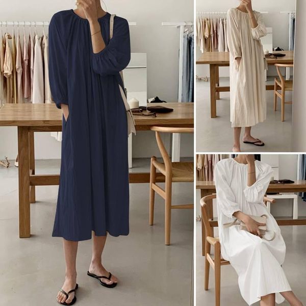 casual dresses 2021 midi women dress autumn long sleeve vestidos fashion zanzae ladies cotton robe femme solid pockets sundress oversize, Black;gray
casual dresses 2021 midi women dress autumn long sleeve vestidos fashion zanzae ladies cotton robe femme solid pockets sundress oversize, Black;gray