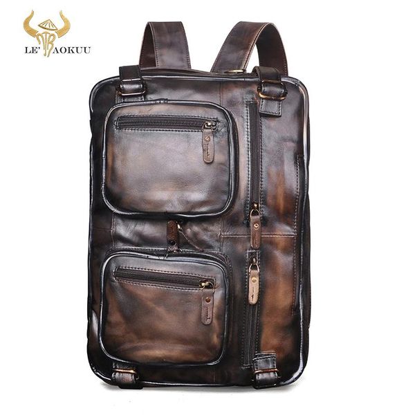 briefcases quality leather men's designer coffee multi-purpose backpack maletin business briefcase 15" laptote portfolio bag 9912
briefcases quality leather men's designer coffee multi-purpose backpack maletin business briefcase 15" laptote portfolio bag 9912