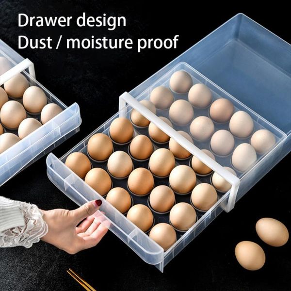 storage bottles & jars 1 pcs household egg box drawer-type refrigerator plastic transparent dumpling double layer tray
storage bottles & jars 1 pcs household egg box drawer-type refrigerator plastic transparent dumpling double layer tray