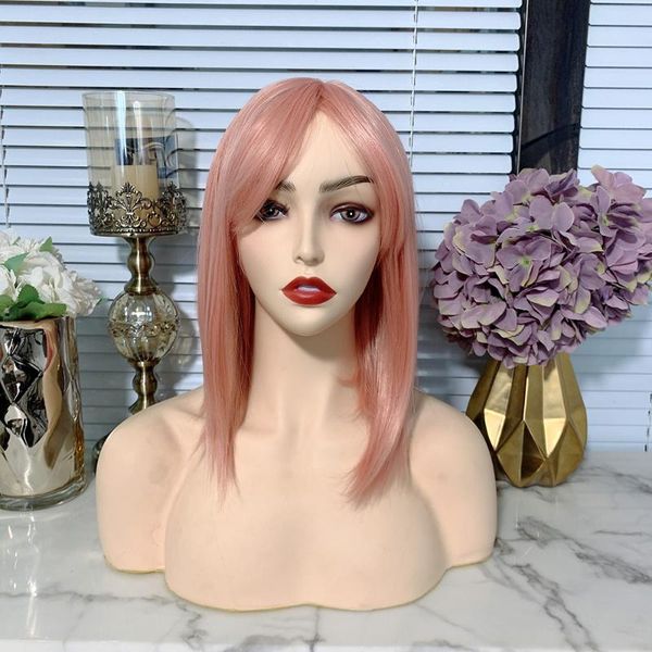 synthetic wigs pink color short bob straight wig full machine made highlighs with bangs natural part daily use for women, Black
synthetic wigs pink color short bob straight wig full machine made highlighs with bangs natural part daily use for women, Black