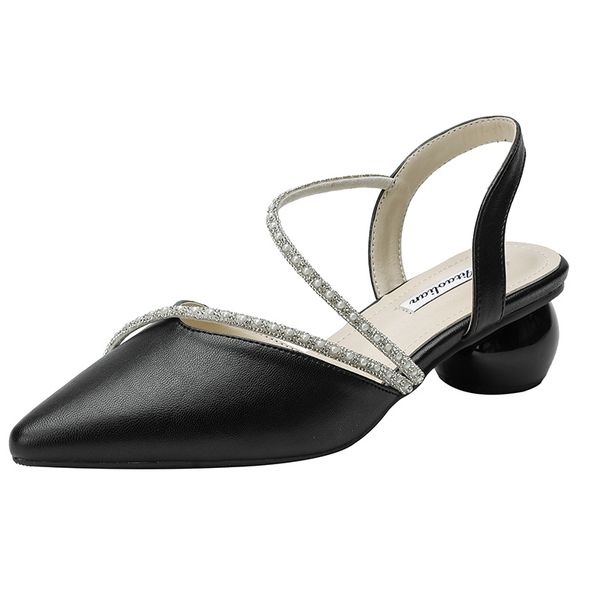 pointed diamond strap round heels ankle warp strap spring summer black white party wedding sandals singel high heels shoes
pointed diamond strap round heels ankle warp strap spring summer black white party wedding sandals singel high heels shoes