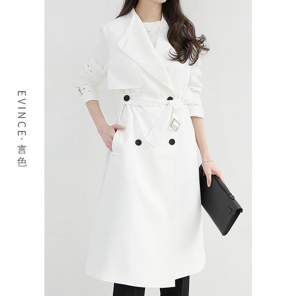 women's trench coats white windbreaker women's middle and long british style 2021 spring autumn waist, thin temperament, foreign, Tan;black
women's trench coats white windbreaker women's middle and long british style 2021 spring autumn waist, thin temperament, foreign, Tan;black
