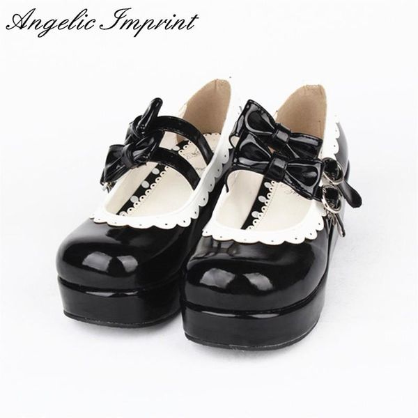japanese sweet lolita cosplay shoes double bowtie buckle straps lace trim princess platform dress, Black
japanese sweet lolita cosplay shoes double bowtie buckle straps lace trim princess platform dress, Black