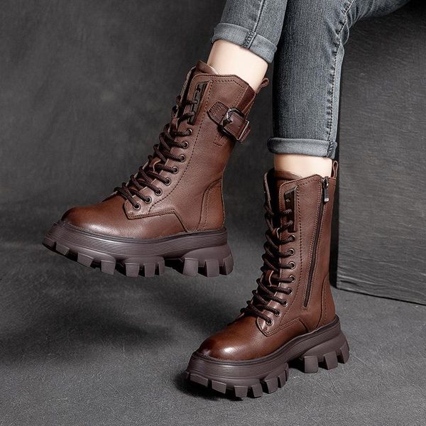 boots toacek retro vintage platform female mid-calf handmade round toe med heels shoes for women genuine leather woman, Black
boots toacek retro vintage platform female mid-calf handmade round toe med heels shoes for women genuine leather woman, Black