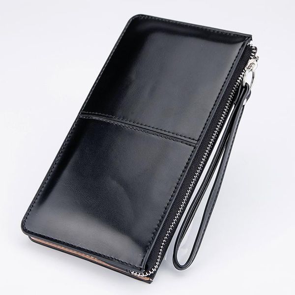 wallets women's oil wax leather zipper clutch wallet female purse ladies multi-function coin bag, Red;black
wallets women's oil wax leather zipper clutch wallet female purse ladies multi-function coin bag, Red;black