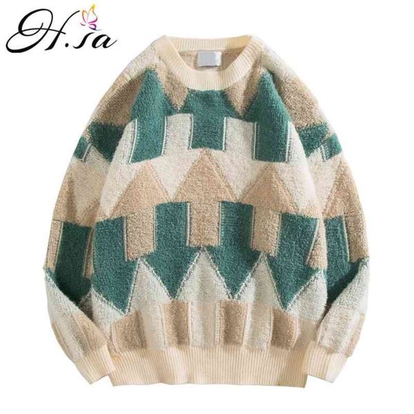 korean college style autumn winter geometric pattern argyle pullovers loose oversized o-neck knitted sweaters woman jumper 210430, White;black
korean college style autumn winter geometric pattern argyle pullovers loose oversized o-neck knitted sweaters woman jumper 210430, White;black