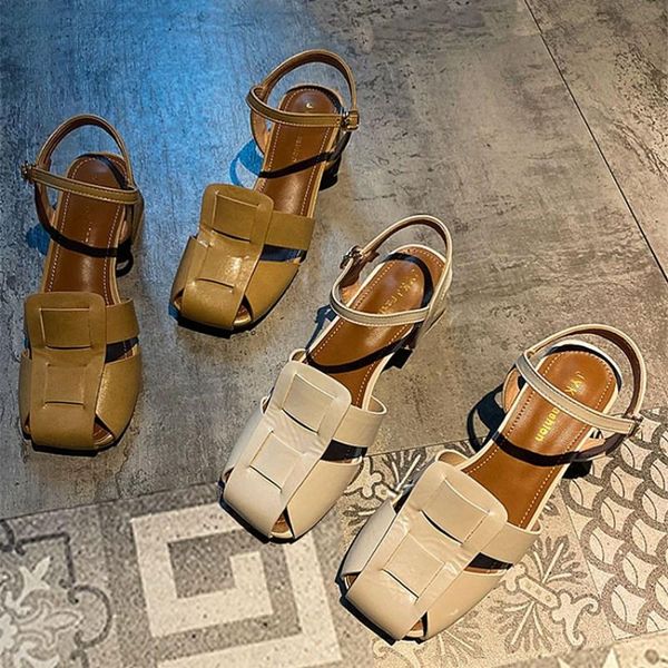 sandals slhjc summer rome style leather heels square toe closed ankle buckle women fashon vintage chunky shoes sandal, Black
sandals slhjc summer rome style leather heels square toe closed ankle buckle women fashon vintage chunky shoes sandal, Black