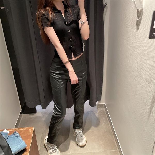 women's pants & capris women 2021 fashion hem slit faux leather skinny straight-leg vintage high waist zipper trousers streetwear, Black;white
women's pants & capris women 2021 fashion hem slit faux leather skinny straight-leg vintage high waist zipper trousers streetwear, Black;white