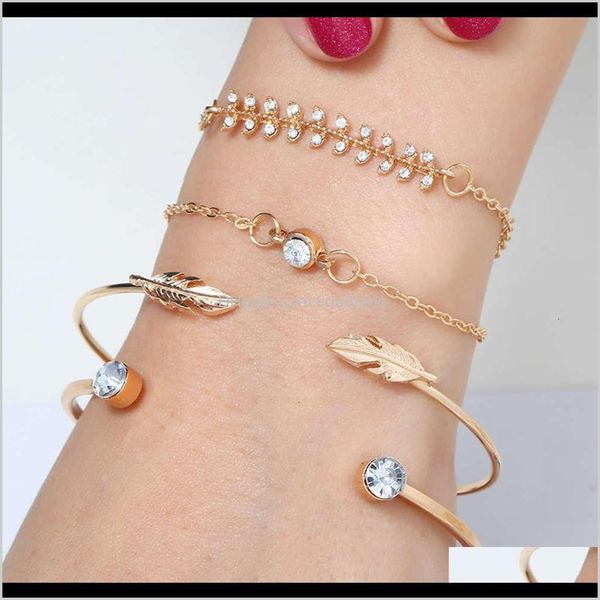 other bracelets drop delivery 2021 jewelry fashion leaf bracelet womens four piece sethelp qdne3, Golden;silver
other bracelets drop delivery 2021 jewelry fashion leaf bracelet womens four piece sethelp qdne3, Golden;silver