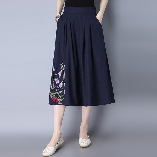 vintage loose leisure all-match retro embroidery skirt 2021 new simple comfortable solid cotton enthic aesthetic skirt 11600, Red
vintage loose leisure all-match retro embroidery skirt 2021 new simple comfortable solid cotton enthic aesthetic skirt 11600, Red