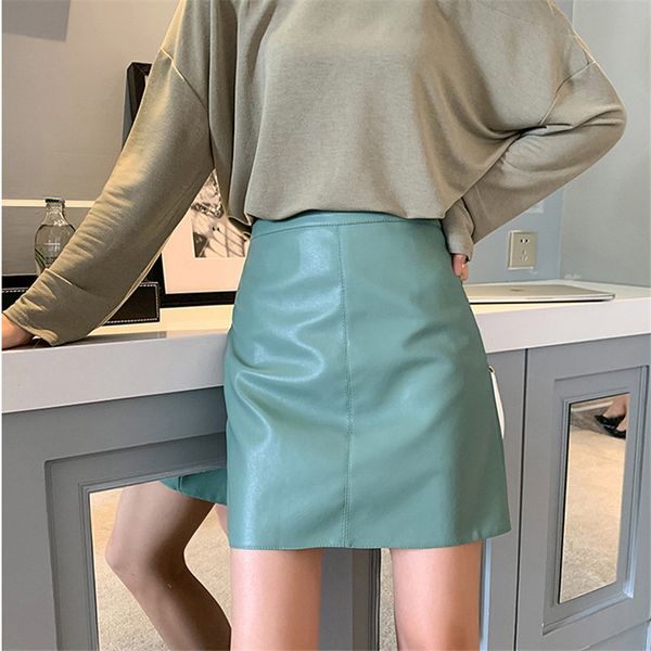 skirts autumn pu leather sweet chic solid a-line plus women retro office ladies feminine all match mini skirt, Black
skirts autumn pu leather sweet chic solid a-line plus women retro office ladies feminine all match mini skirt, Black