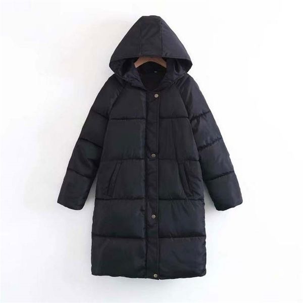autumn winter coat women warm long down jackets sleeve hooded thick parka 210930, Black
autumn winter coat women warm long down jackets sleeve hooded thick parka 210930, Black
