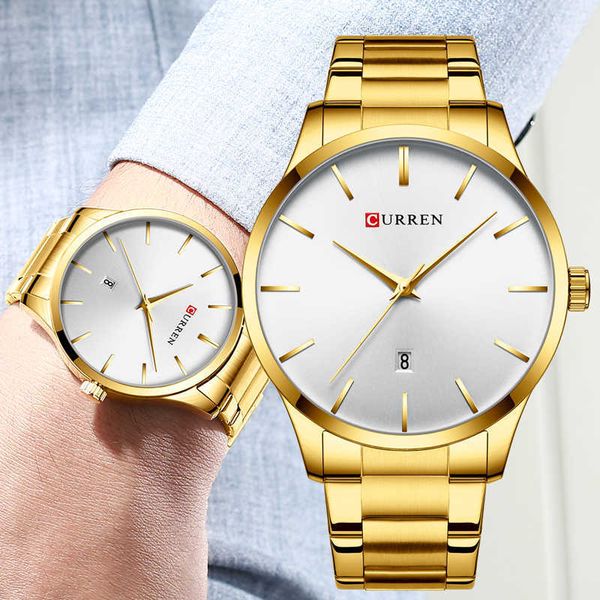 curren business mens watches brand luxury classic gold watch men stainless steel male wristwatch relogio masculino 210527, Slivery;brown
curren business mens watches brand luxury classic gold watch men stainless steel male wristwatch relogio masculino 210527, Slivery;brown