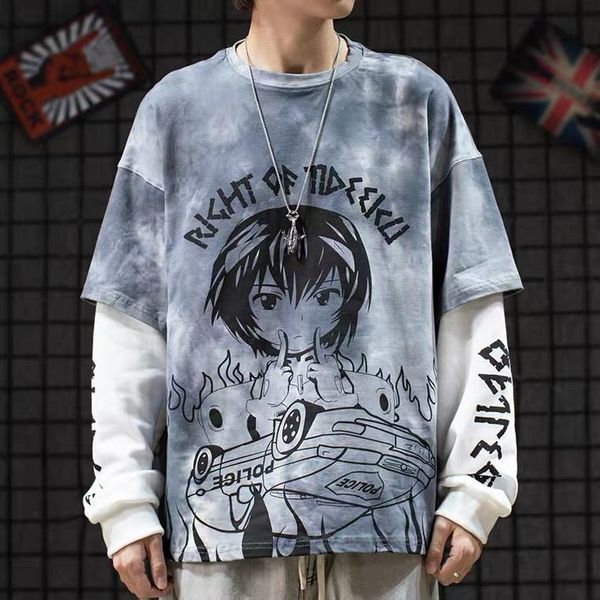 men's hoodies & sweatshirts 2021 streetwear anime printed harajuku hoodie sweatshirt fake two tie dye hip hop men winter pullover cotto, Black
men's hoodies & sweatshirts 2021 streetwear anime printed harajuku hoodie sweatshirt fake two tie dye hip hop men winter pullover cotto, Black