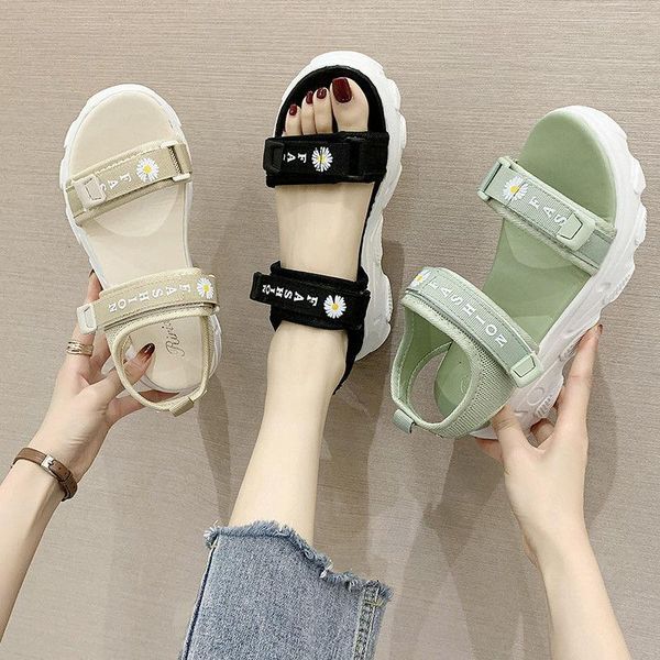 women's platform sports sandals summer 2021 casual and lightweight soft-soled little daisy beach shoes dress, Black
women's platform sports sandals summer 2021 casual and lightweight soft-soled little daisy beach shoes dress, Black