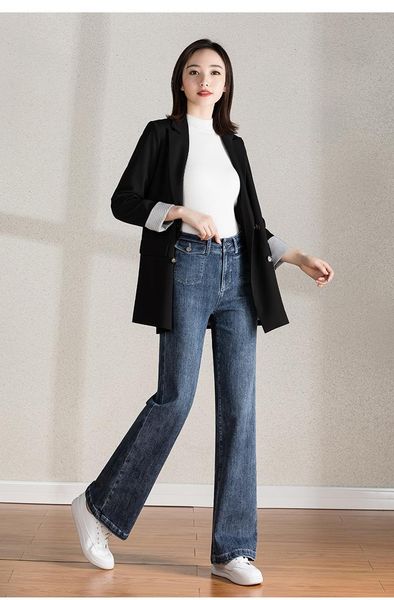 women's jeans 2021 spring and autumn office lady plus size high waist loose brand female women ladies girls straight clothing, Blue
women's jeans 2021 spring and autumn office lady plus size high waist loose brand female women ladies girls straight clothing, Blue
