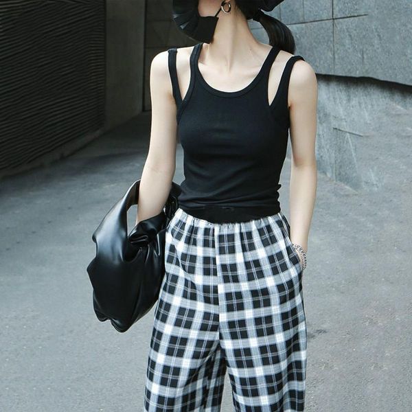women's tanks & camis zcsmll women black white brief hollow out tank v-collar sleeveless personality fashion tide spring summer 2021 t
women's tanks & camis zcsmll women black white brief hollow out tank v-collar sleeveless personality fashion tide spring summer 2021 t